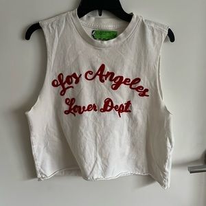 Los Angeles lovers department white tank top